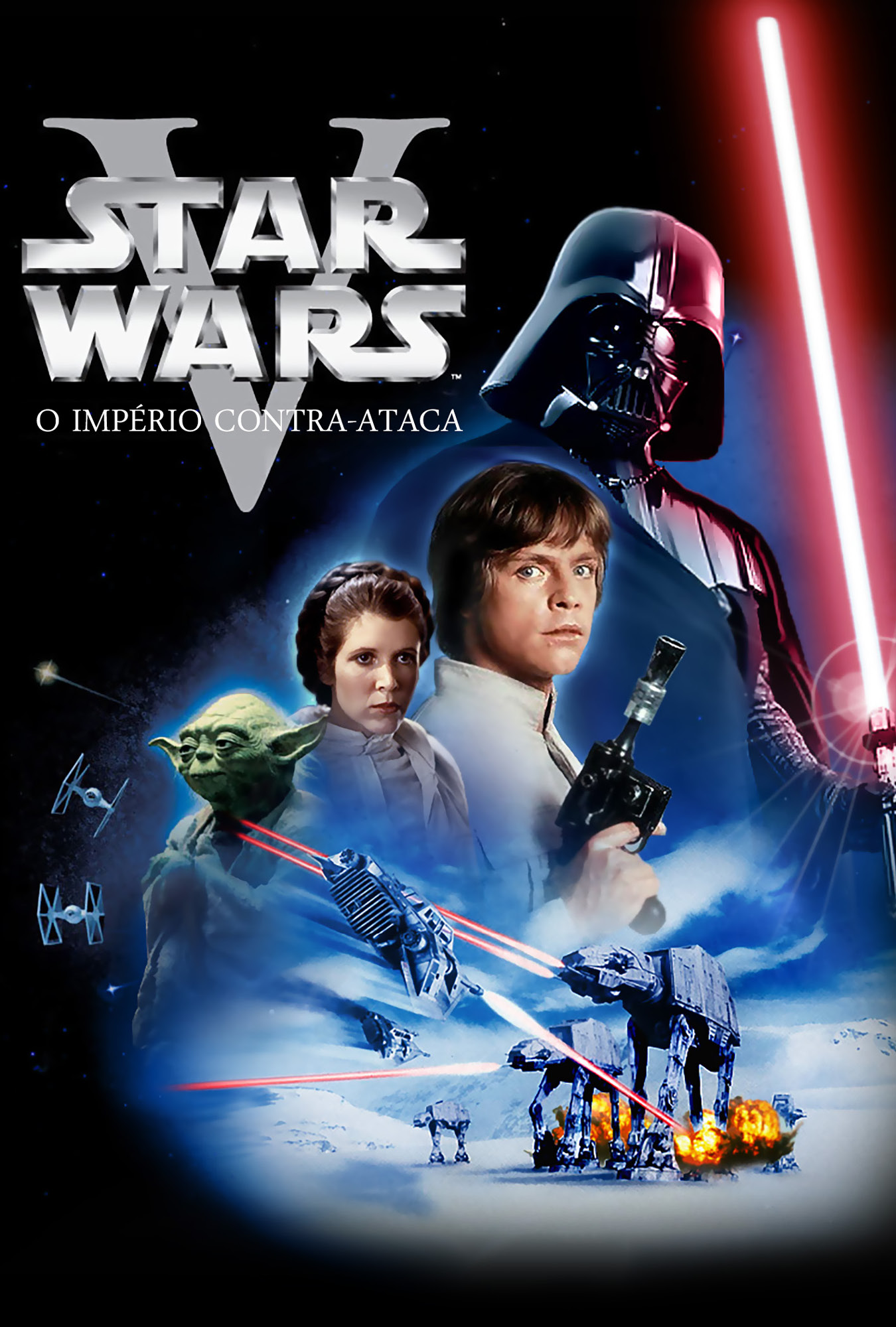 Imagem da capa do filme Star Wars: O Império Contra-Ataca (Episódio V)